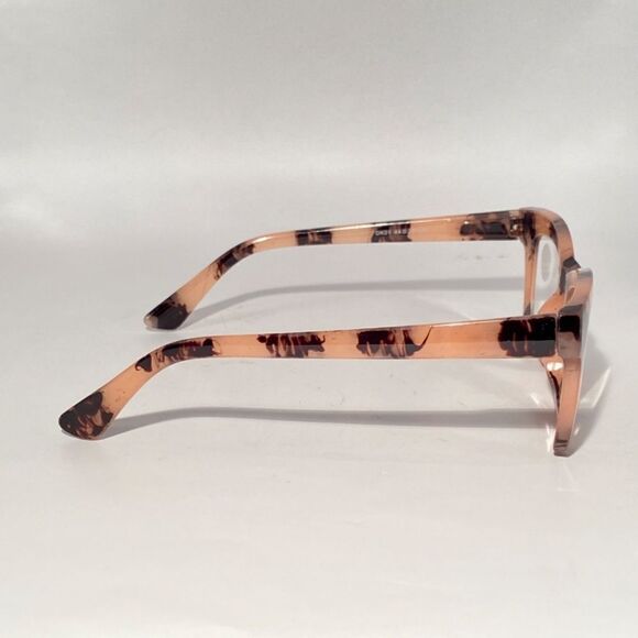 1285 Gretchen Reading Glasses 1.75 Square Black Pink Tortoise Frames NWT - Picture 6 of 9